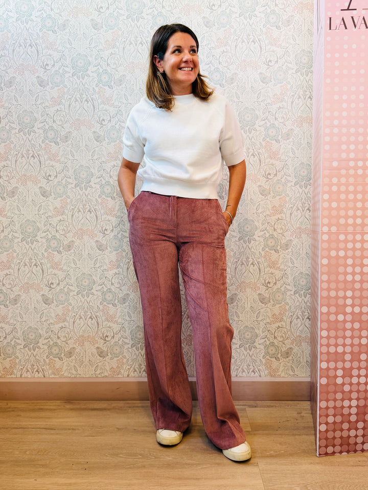 Pantalone Velvet Rosa 