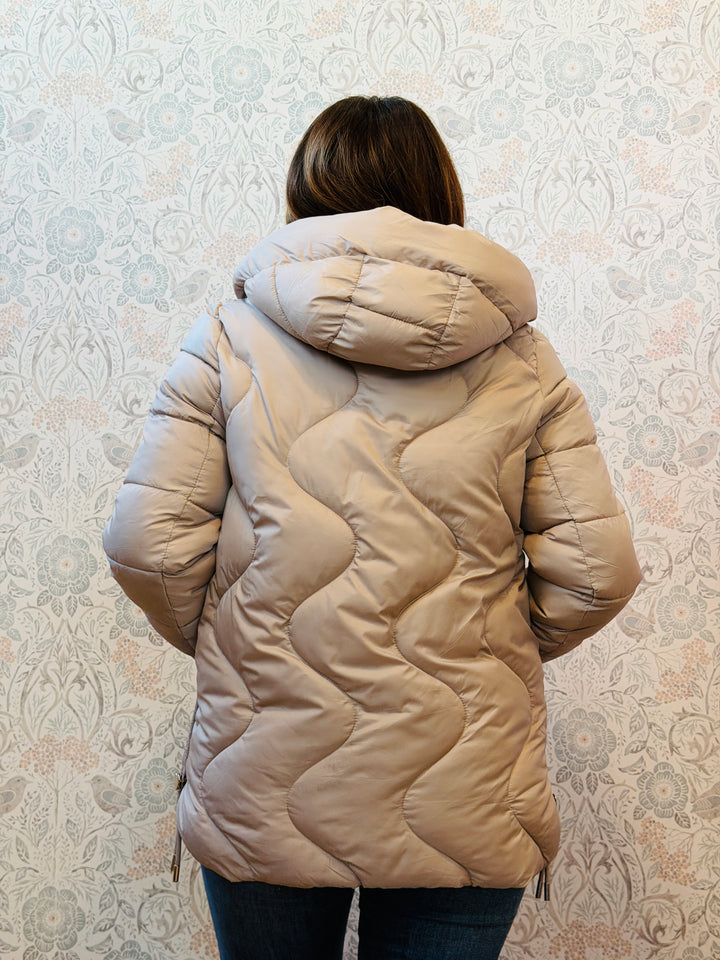 Giacca Piumino Moena Beige 