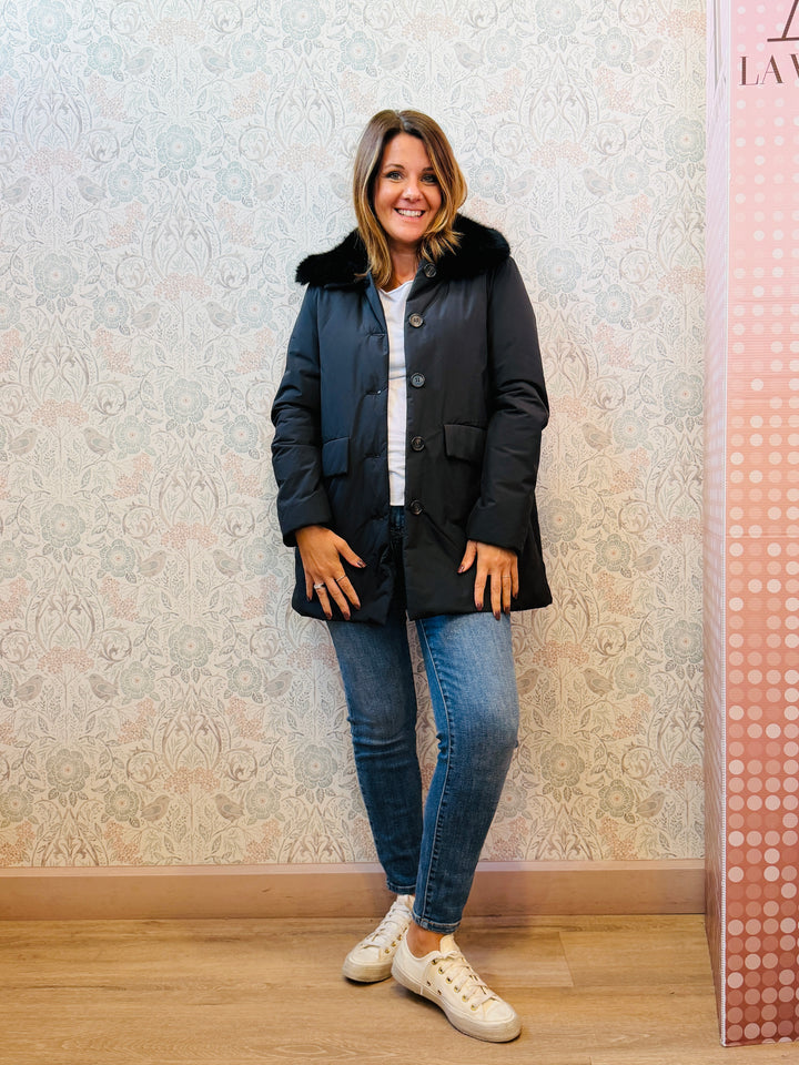 Giacca Trench Puffy Nero