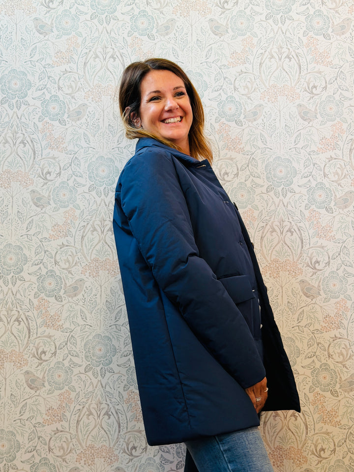 Giacca Trench Puffy Blu