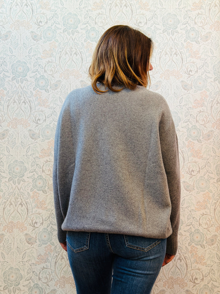 Maglione 100% Cashmere Manica Lunga