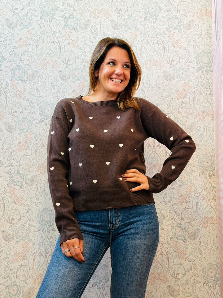 Maglione Cuoricini