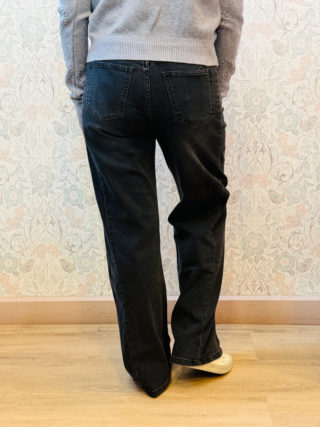 Jeans Wide Mikonos Nero