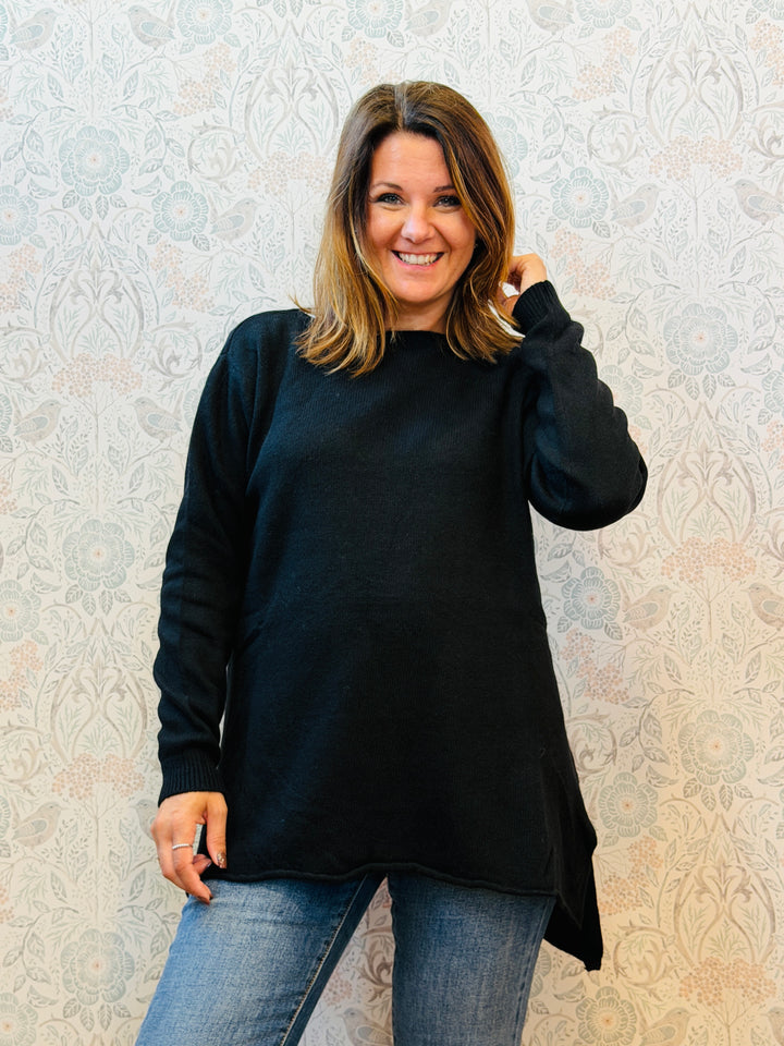 Maglione Cashmere Acero Lungo