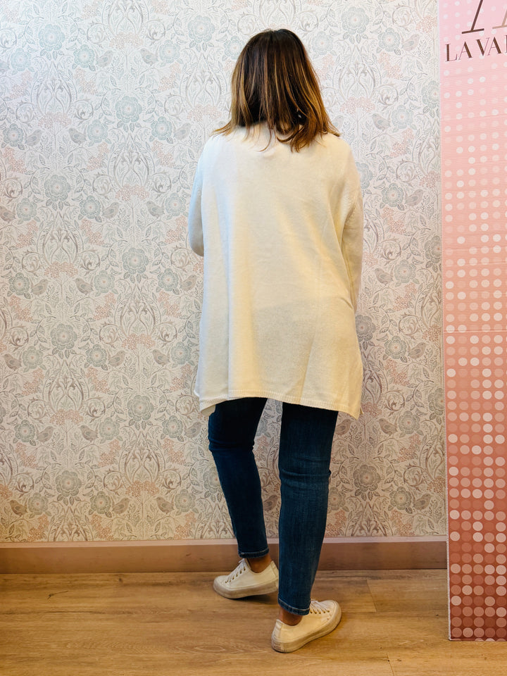 Maglione Cashmere Acero Lungo