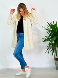 la valigia a pois Cardigan Mohair