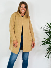 la valigia a pois Cardigan Mohair