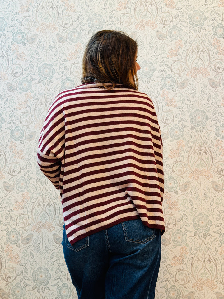 Maglione Righe Spacchetti 