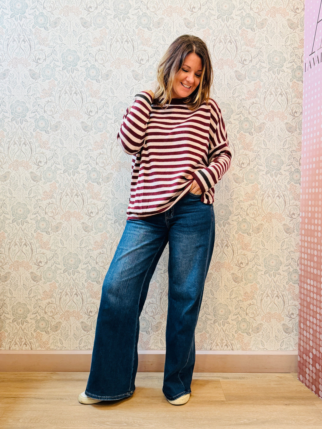 Maglione Righe Spacchetti 