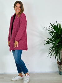 la valigia a pois Cardigan Mohair