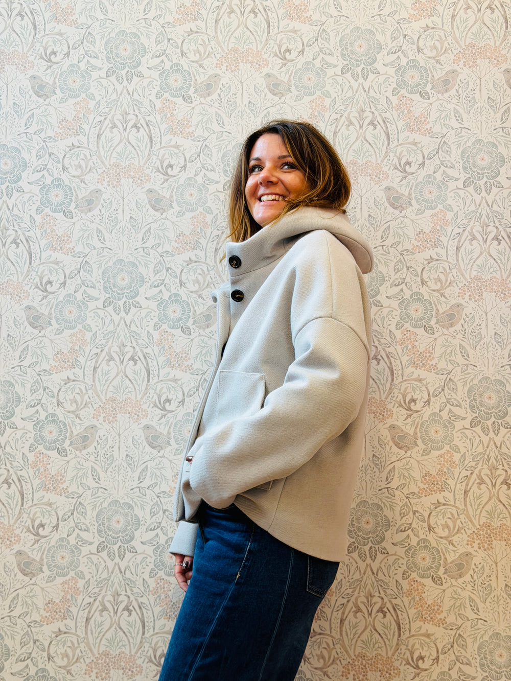 Giacca Cappuccio Grey