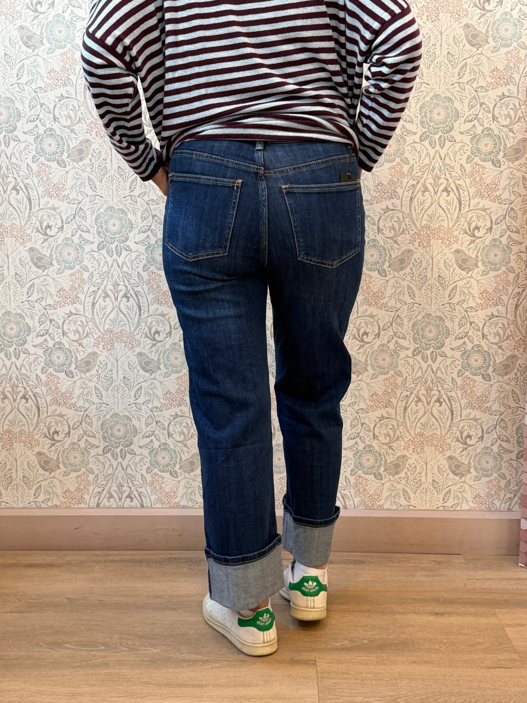 Jeans Straight Risvolto