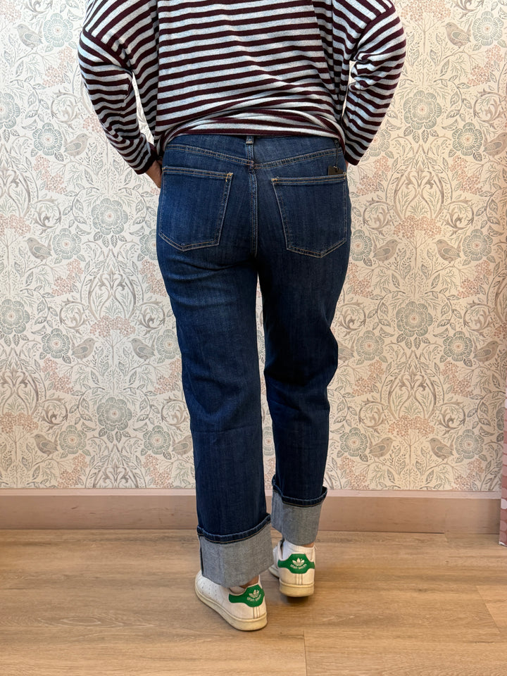 Jeans Straight Risvolto
