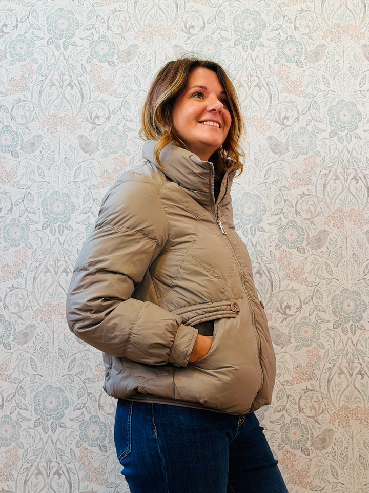 Giacca Piumino Weekend Tortora 