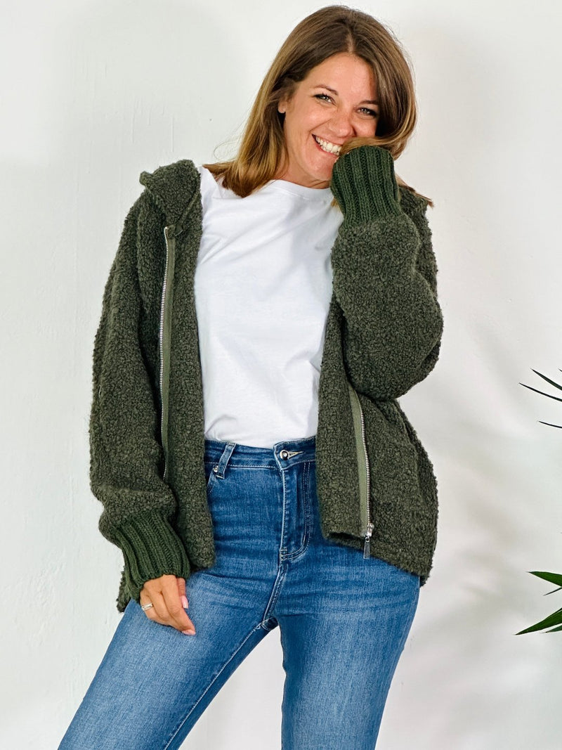 la valigia a pois Giacca Cardigan Winter