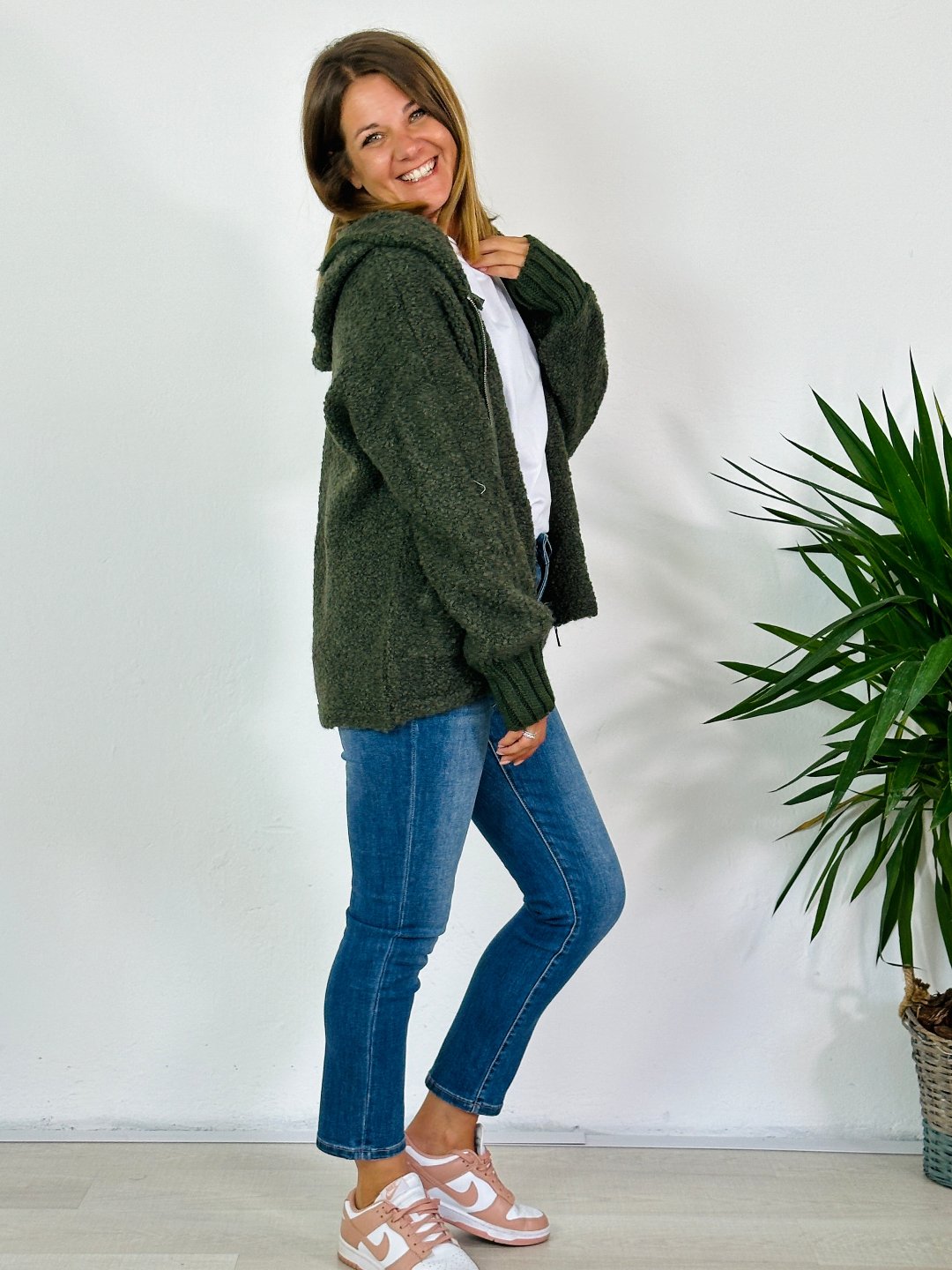 la valigia a pois Giacca Cardigan Winter