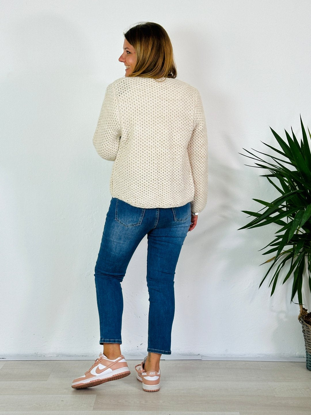 la valigia a pois Cardigan Mohair Corto