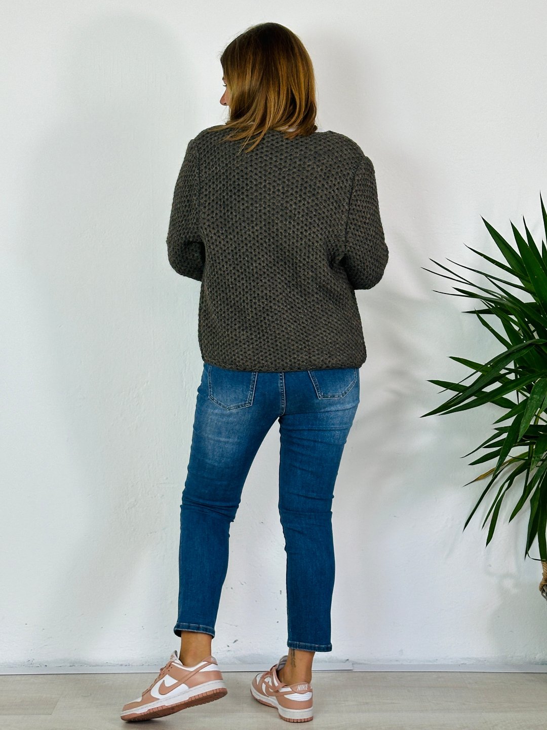 la valigia a pois Cardigan Mohair Corto