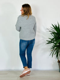 la valigia a pois Cardigan Mohair Corto