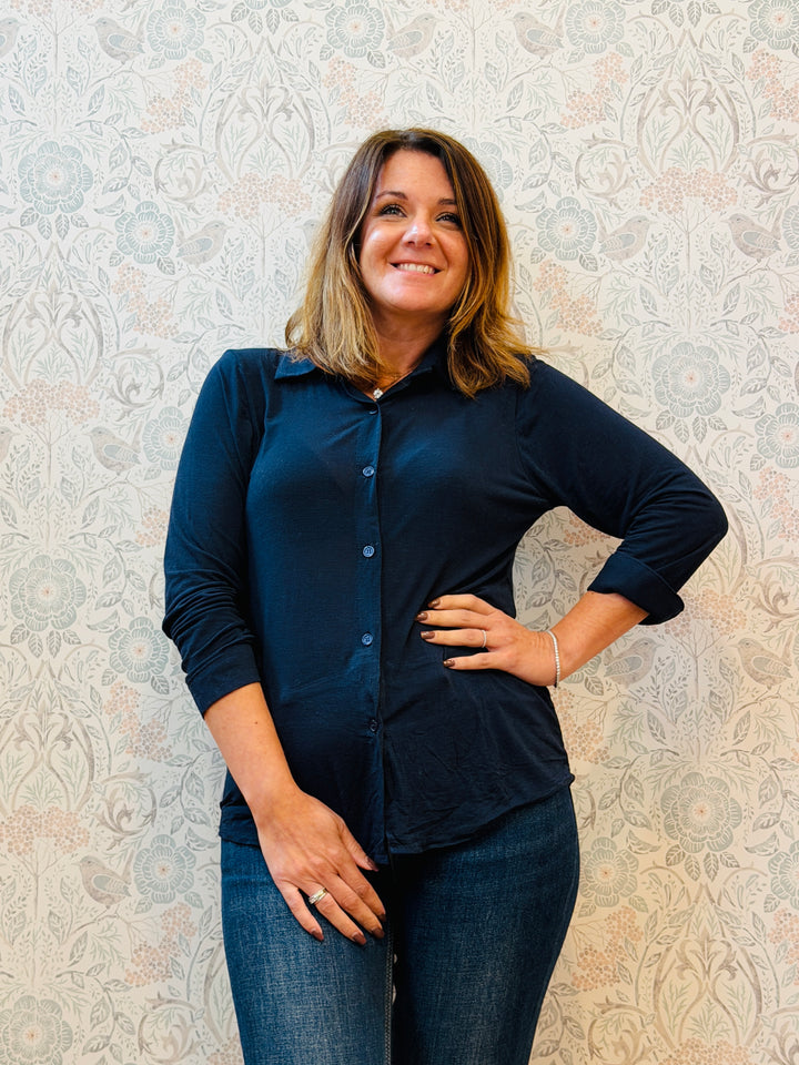 Maglia Bodycon Camicia