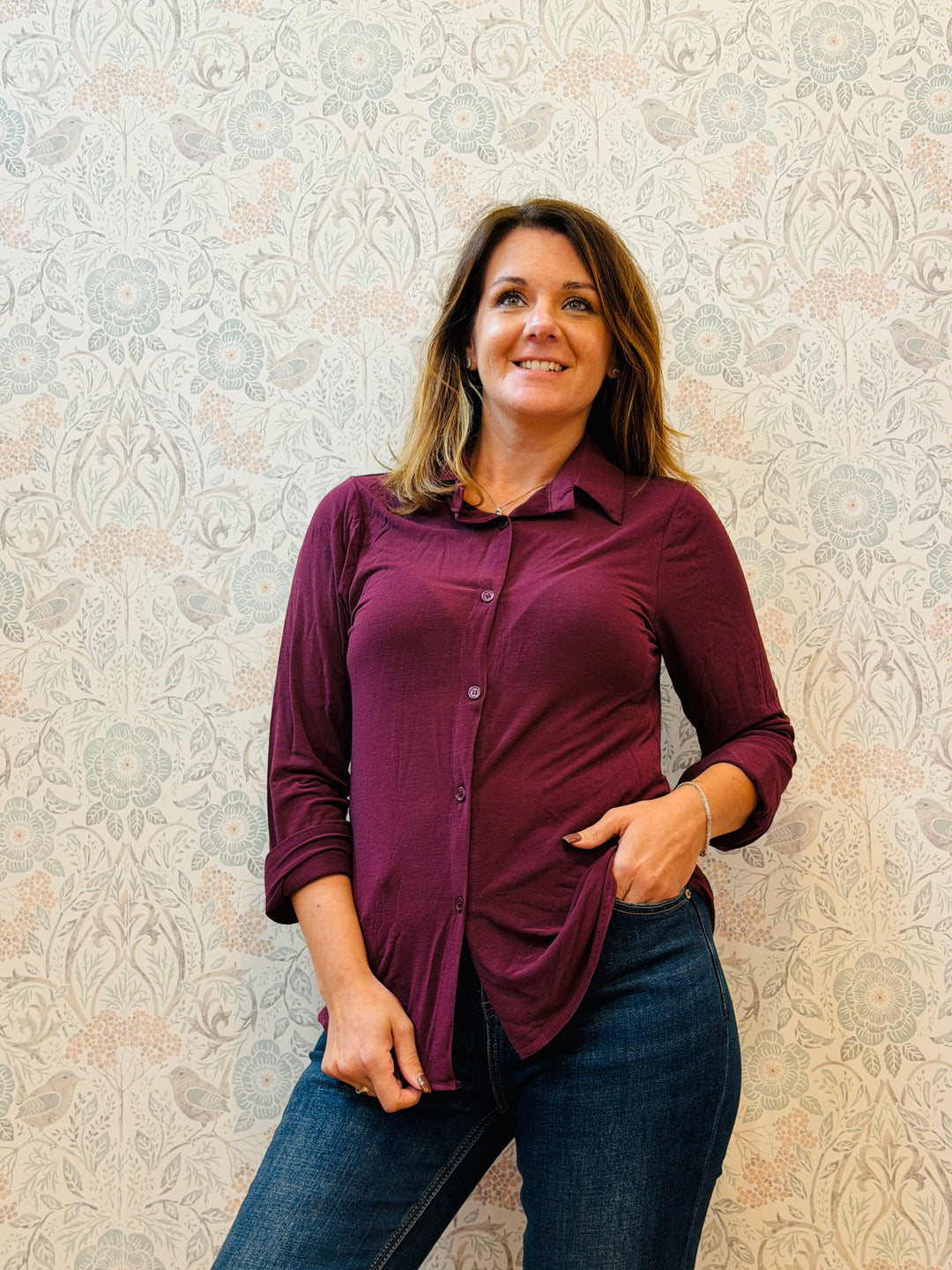 Maglia Bodycon Camicia