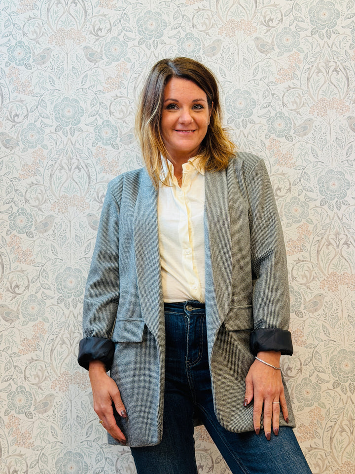 Blazer Pied de Poule