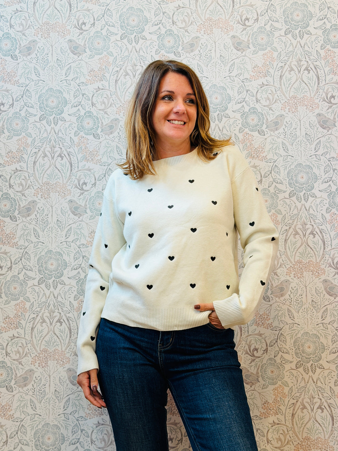 maglione cuoricini