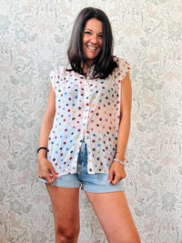 Camicia Nodo Iris Pois
