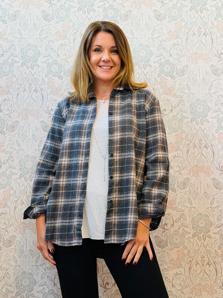 Camicia Scozzese Grey