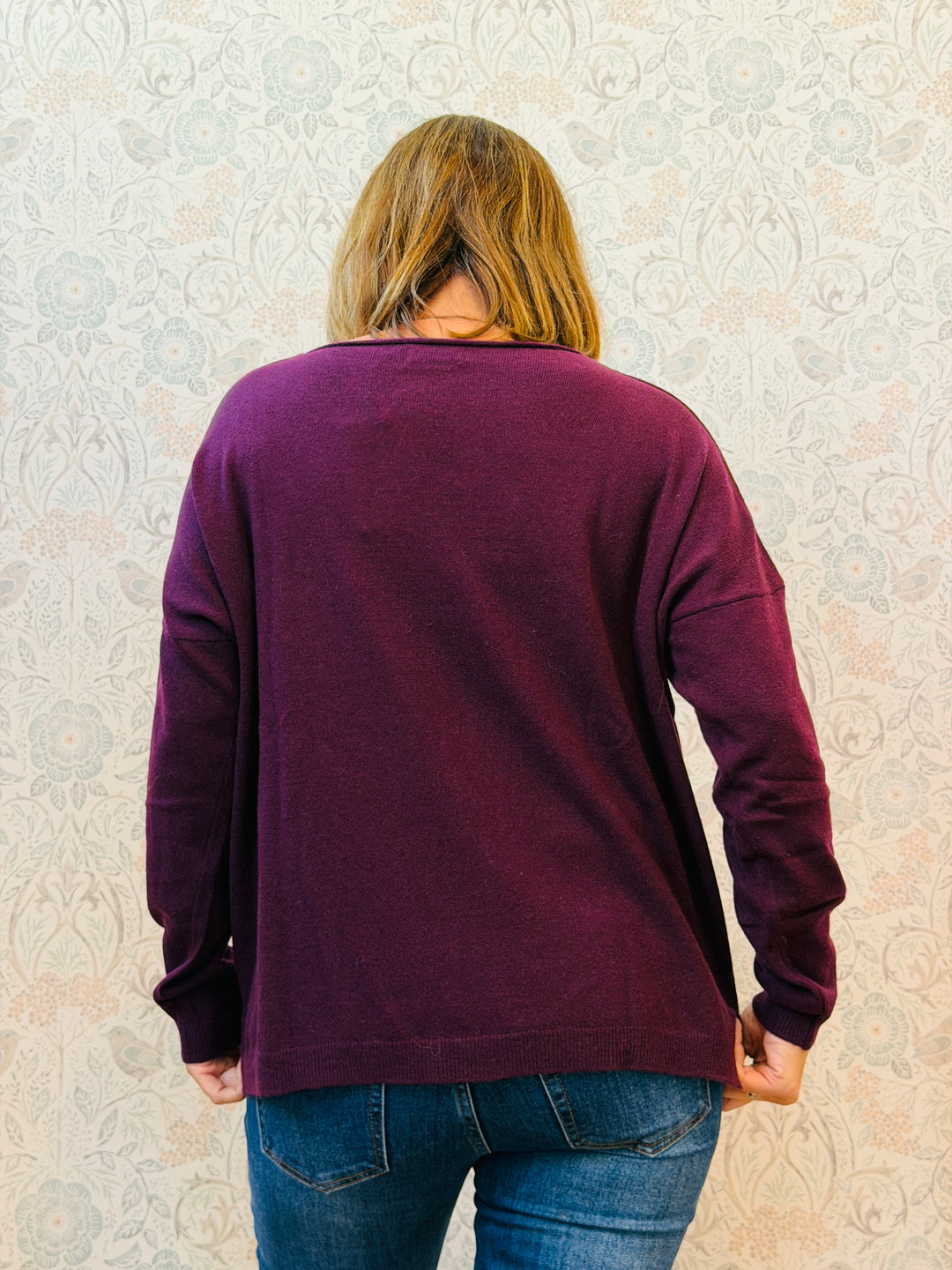 Maglione Spacchetti Tinta Unita