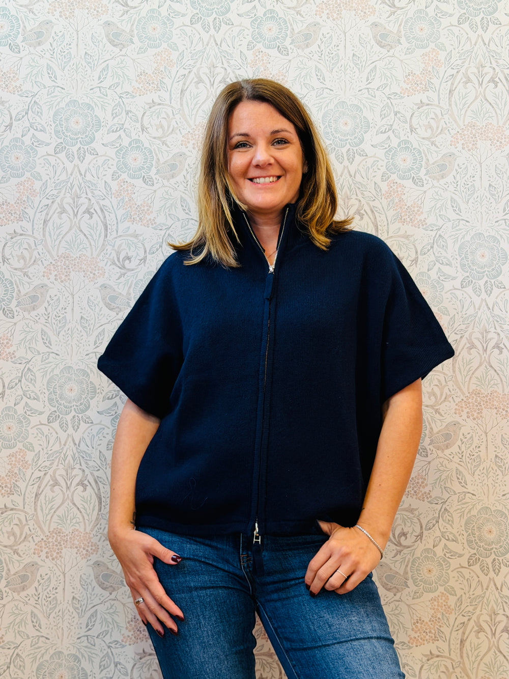 Cardigan Senza Maniche Pura Lana