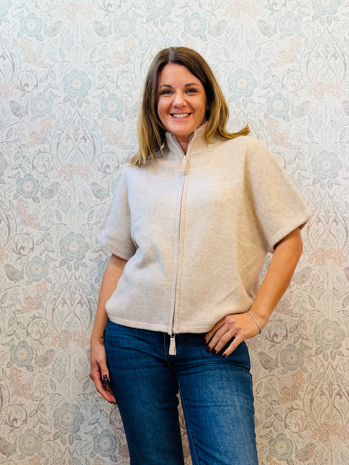Cardigan Senza Maniche Pura Lana