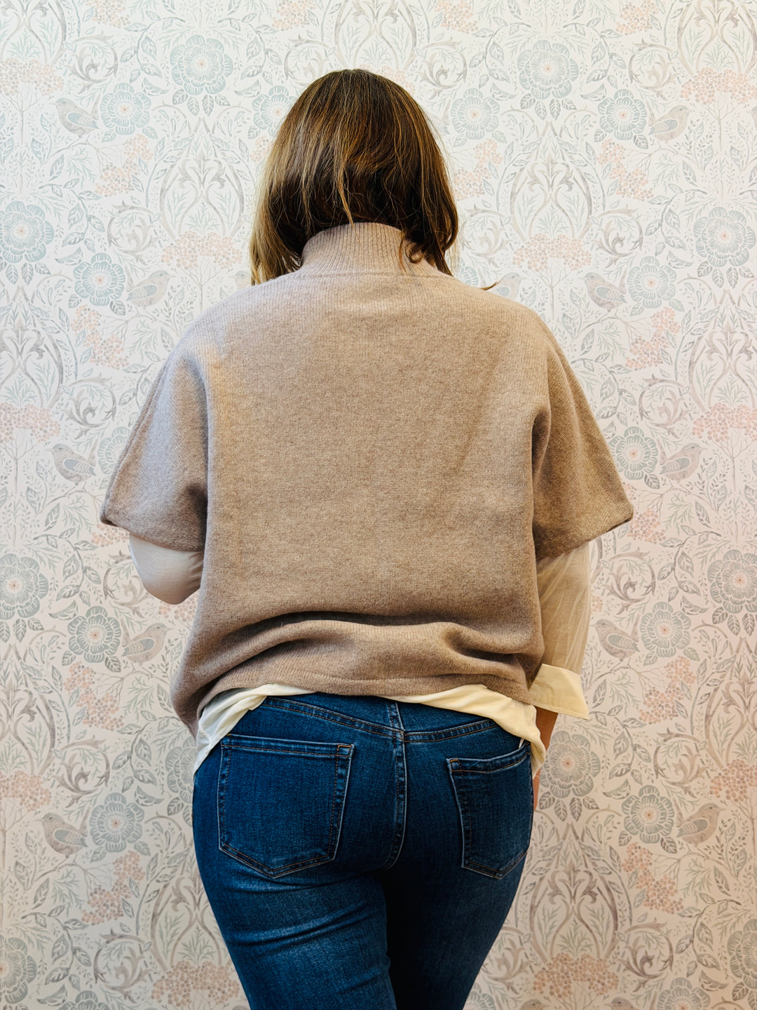 Cardigan Senza Maniche Pura Lana