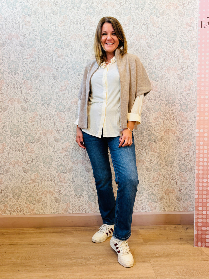 Cardigan Senza Maniche Pura Lana