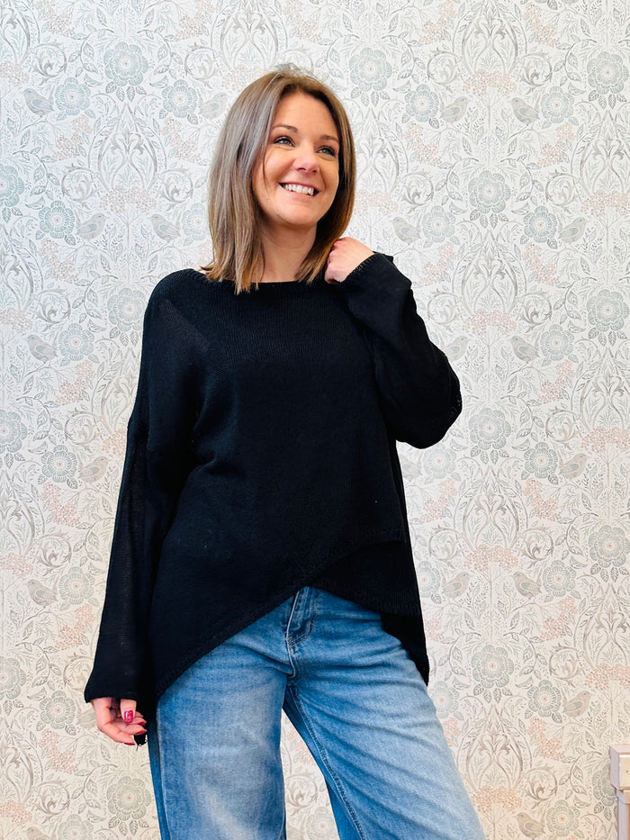 Maglione Traforato Portafoglio - Abbigliamento Donna Made in Italy Must Have