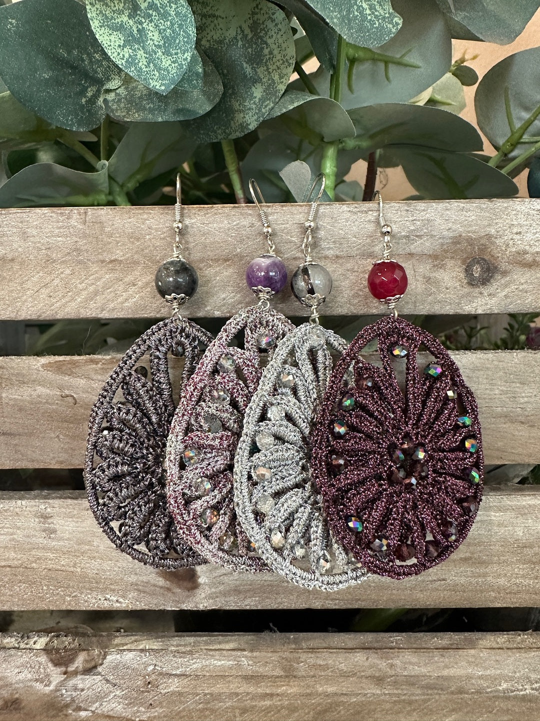 Orecchini Macramè - Accessori Moda Donna Made in Italy Artigianali