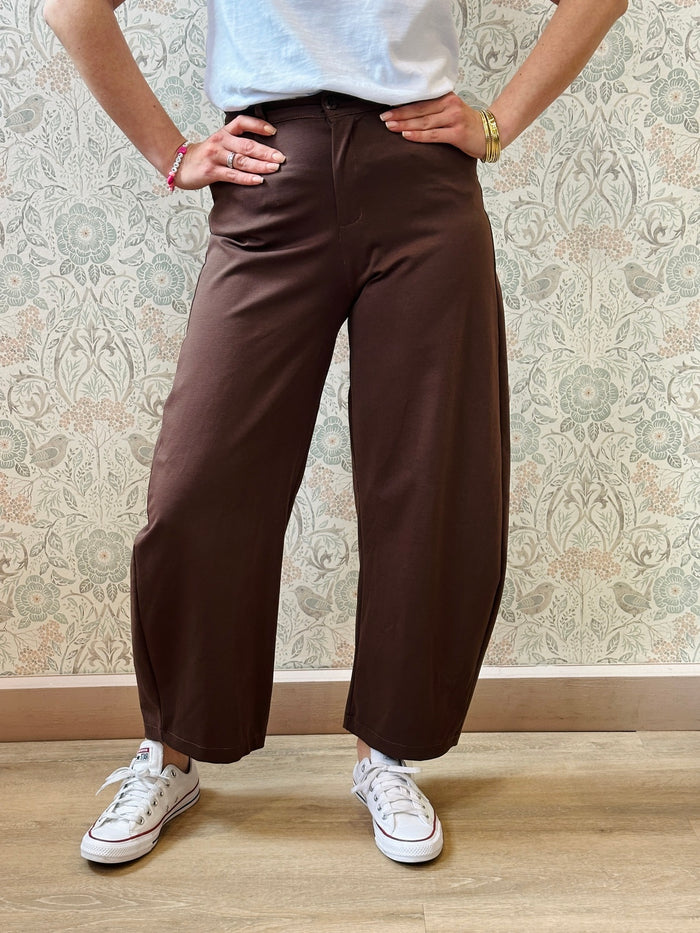 Pantalone Milano Marrone - Abbigliamento Donna Made in Italy Must Have