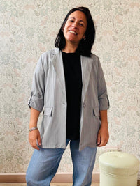 la valigia a pois Blazer Gessato 