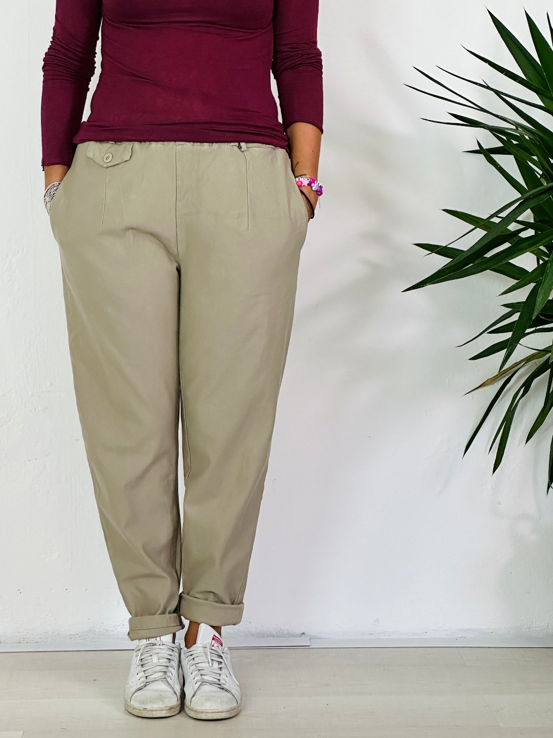 la valigia a pois Pantalone Baggy Autumn